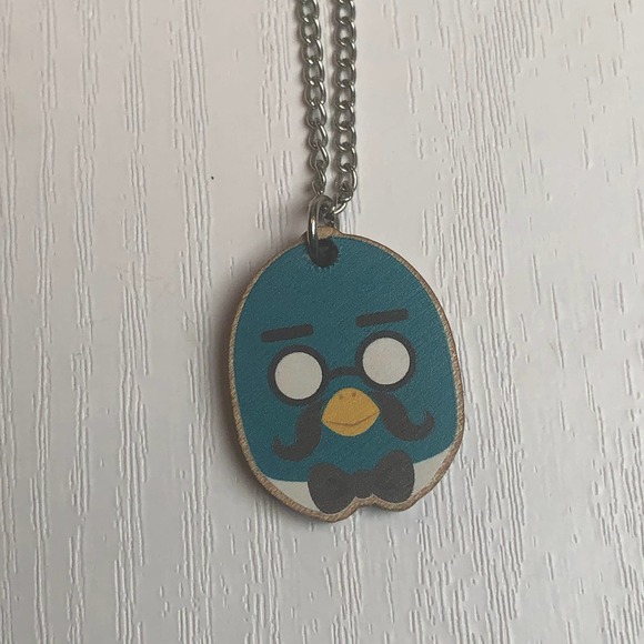 Animal Crossing Brewster Character Wood Wooden Necklace - Picture 2 of 5